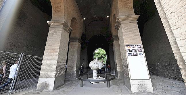 Se desmorona un trozo de Coliseo