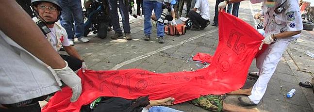 Toque de queda en Bangkok