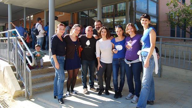Familias del CEIP Europa que trabajarán en las obras