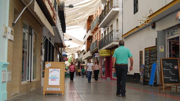 Calle San Sebastián, en pleno centro de Dos Hermanas