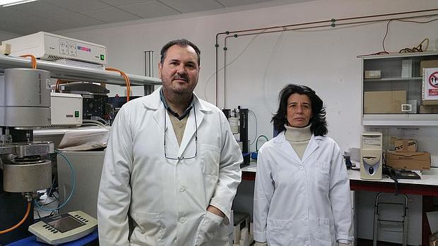 Los investigadores Concepción Valencia y José María Franco, de la Universidad de Huelva