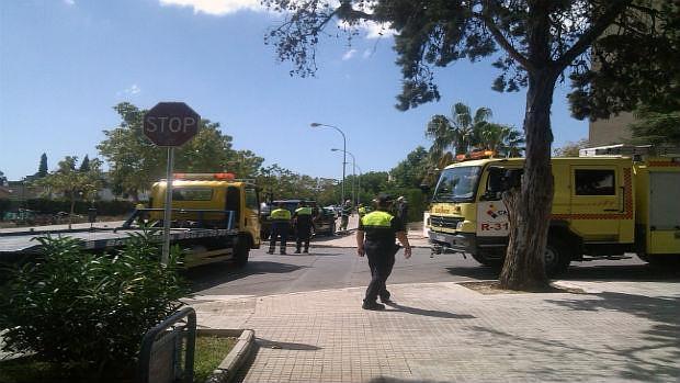 La Policía Local atiende un accidente en Jerez