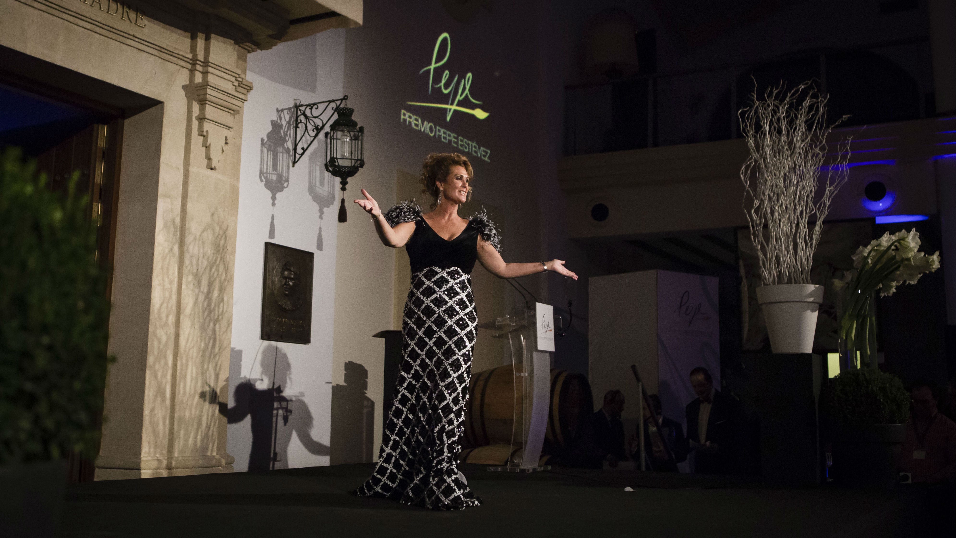 María Luisa C. Azcárate en la gala de entrega de la primera edición del Premio Pepe Estévez