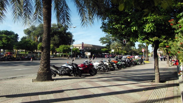 Motos durante un GP en Jerez