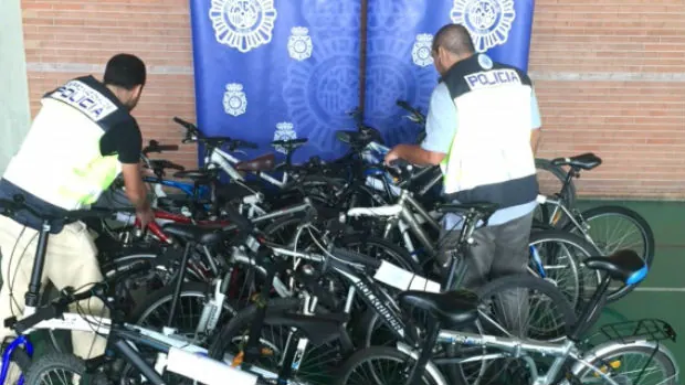 Bicicletas recuperadas por la Policía Nacional / ABC