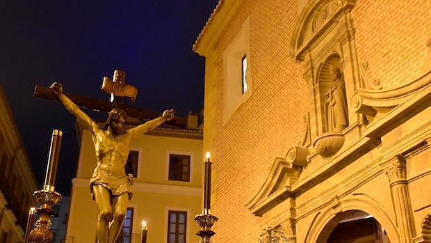 El Cristo de la Sangre a su salida en San Julián / J.J.M.