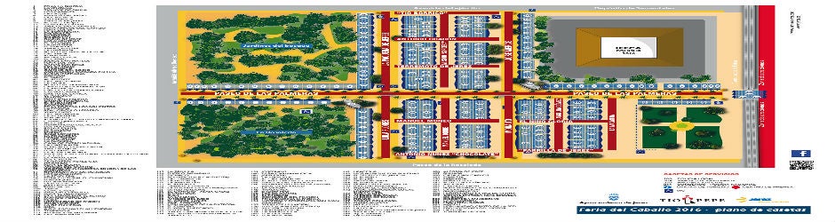 Plano de la feria del Caballo de Jerez 2016