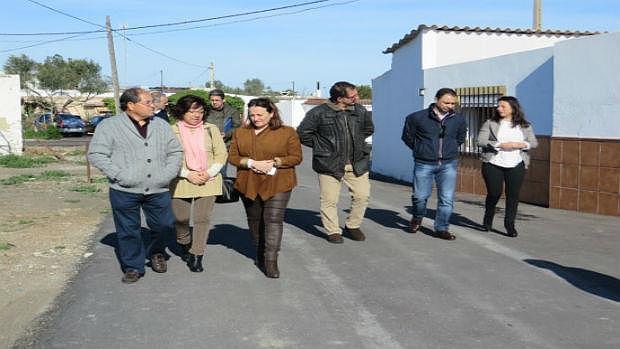 Dirigentes de la Diputación y Ayuntamiento visitan Las Tablas