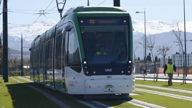 El metro de Granada, en una de las pruebas de los últimos años