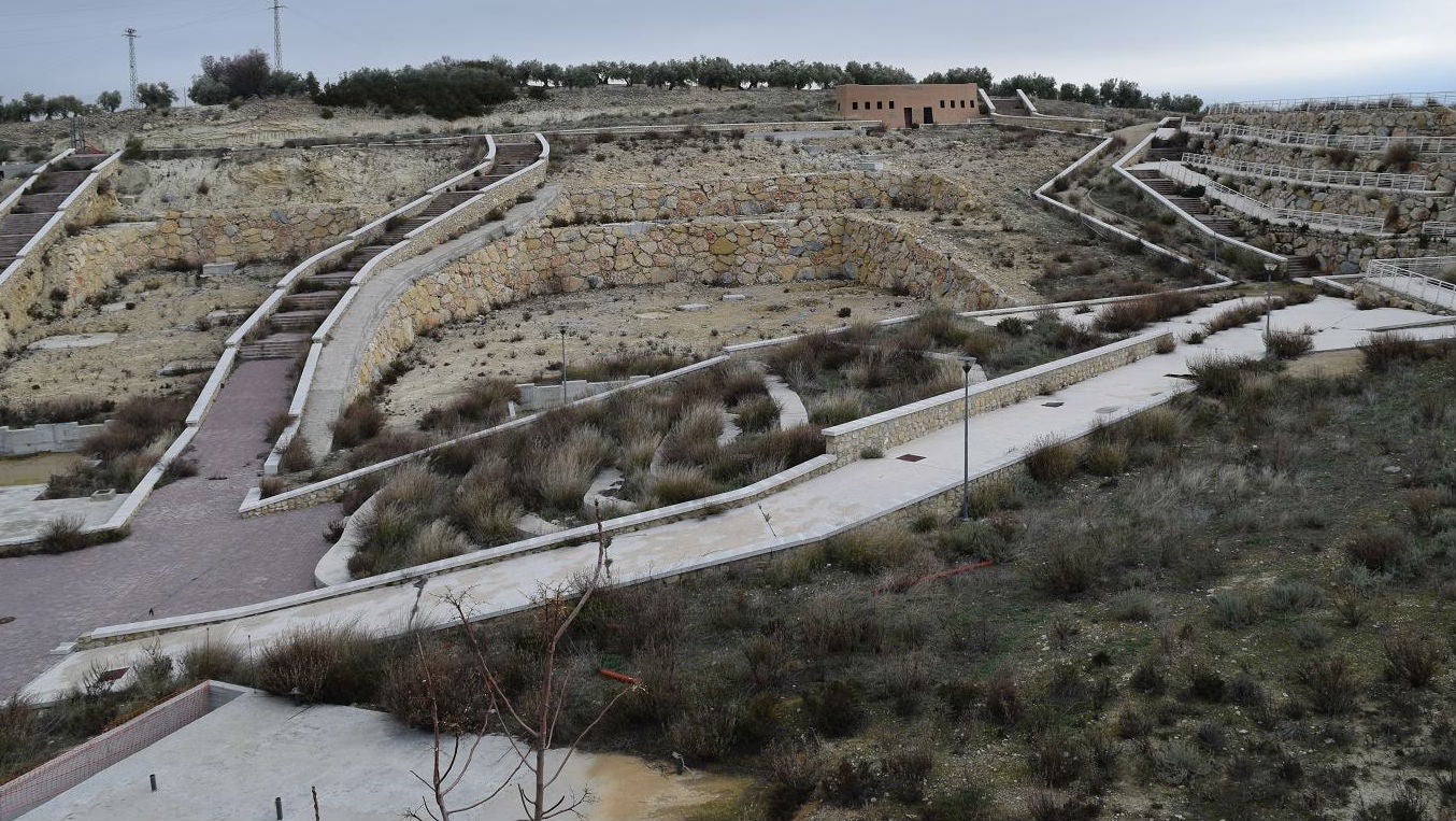 Instalaciones del parque acuático de Jaén.