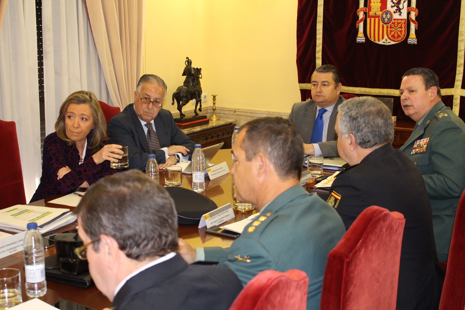 Un momento de la reunión celebrada en Huelva para coordinar la seguridad