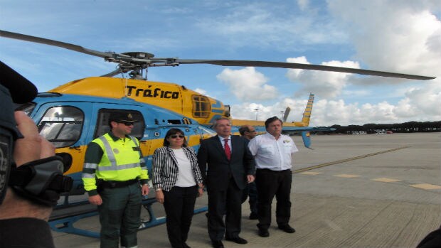 Las autoridades presentan hoy el helicóptero en el aeropuerto de Jerez