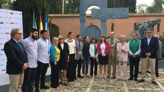 Momento en la inauguración de Vinoble donde hubo un recuerdo especial a Manuel Lozano