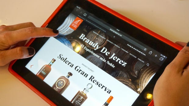 Nueva página web del brandy de Jerez