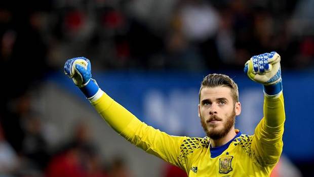 De Gea, durante el partido ante Turquía.