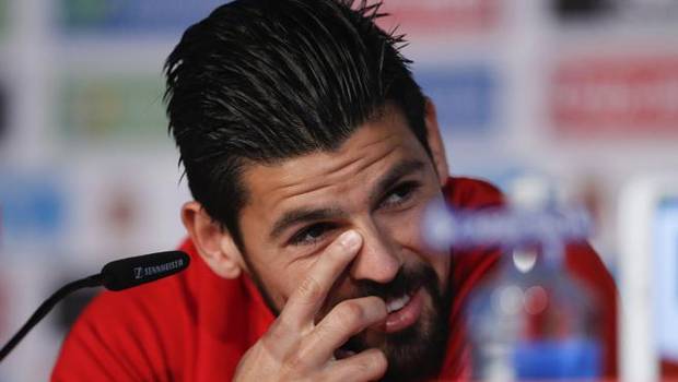 Nolito, durante una rueda de prensa.