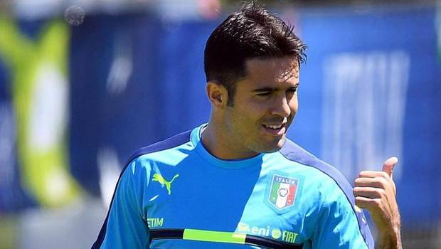 Éder, en un entrenamiento de la selección italiana