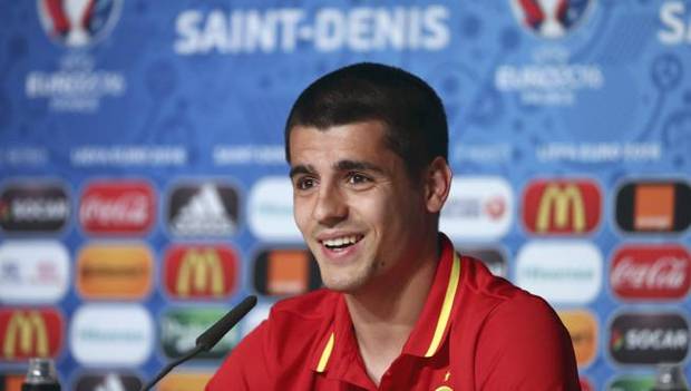 Morata, durante una rueda de prensa.