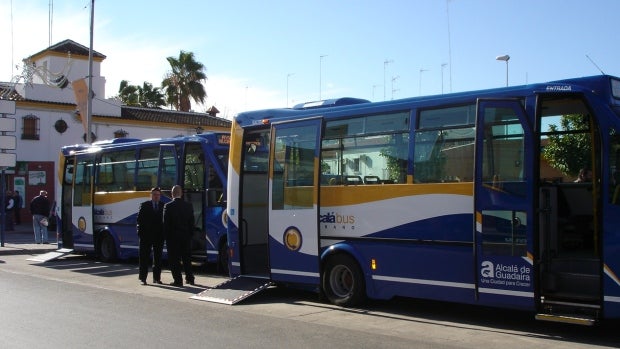 La flota de autobuses lurbanos está formada por siete vehículos