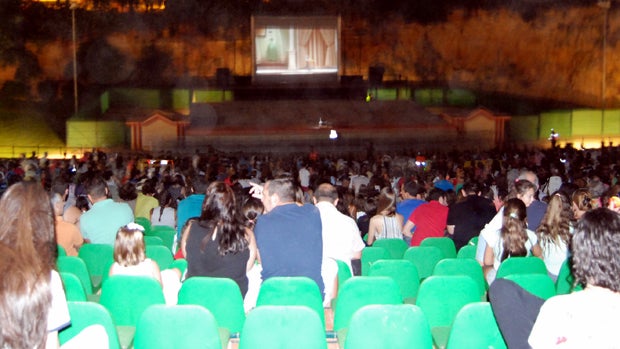 Ambiente en el auditorio durante la primera proyección