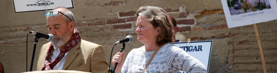 Maura Hillen, durante un acto de protesta de AUAN