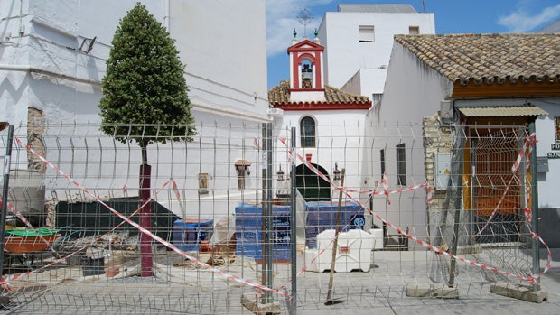 Obras en la capilla de Santa Ana / L.M.