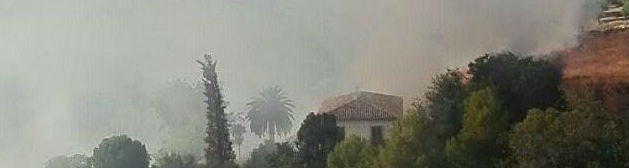 Paraje incendiado del Puente de la Sierra.