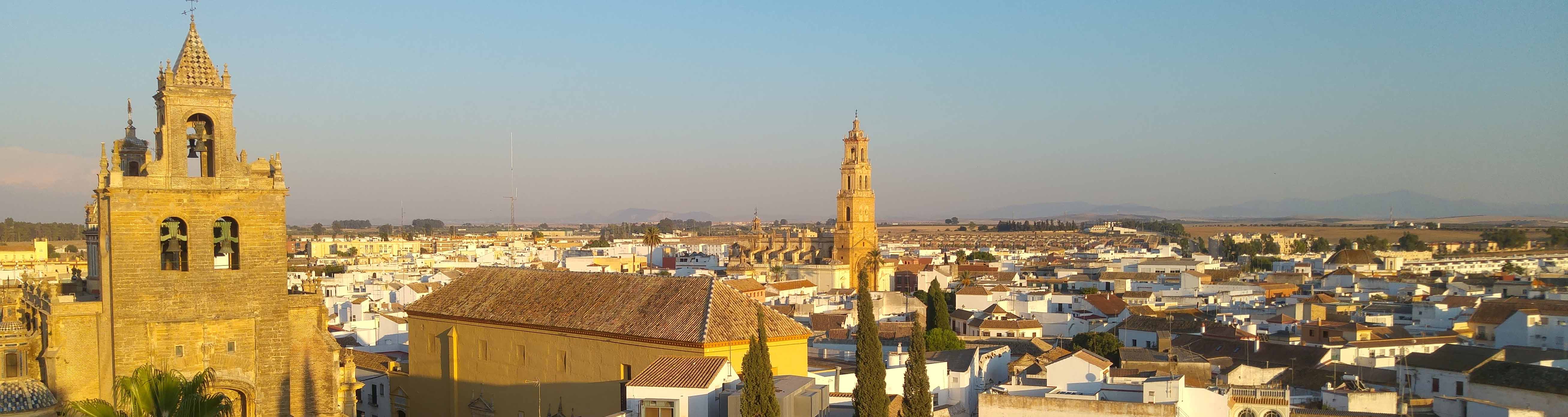 Vista aérea del casco histórico de Utrera