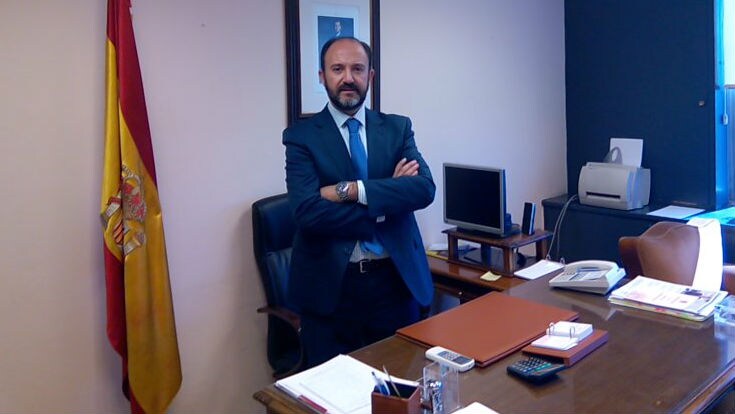 Diego Galiano, en su despacho del Consejo General de Agentes de la Propiedad Inmobiliaria.