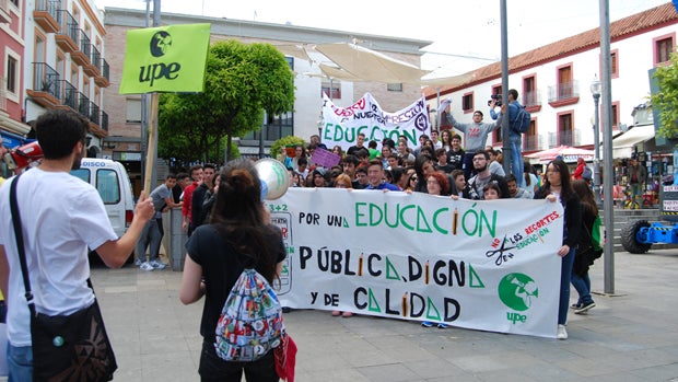 Imagen de archivo de una manifestación de la UPE / L.M.