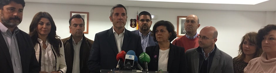 El equipo de gobierno de Mijas en su comparecencia ante los medios