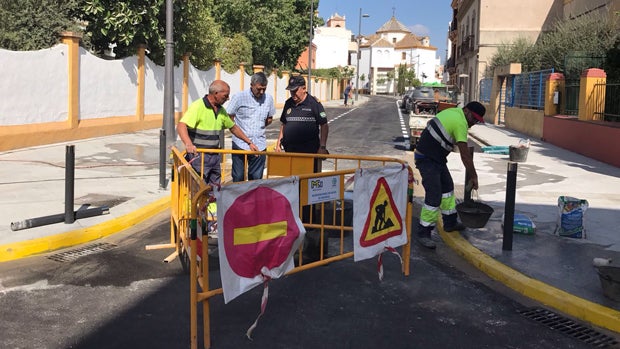 La calle Real Utrera, remodelada tras las obras / ABC