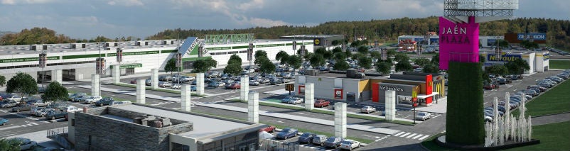 Maqueta del futuro centro comercial Jaén Plaza