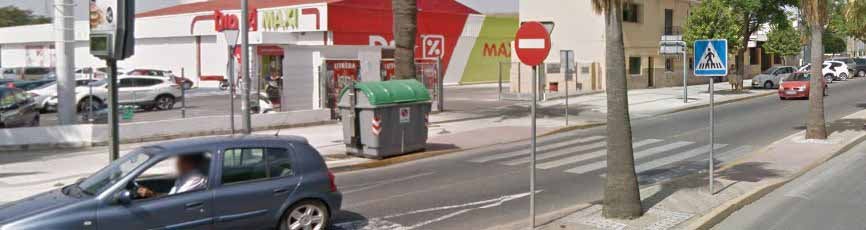 El lugar donde tuvo lugar el accidente es una vía muy transitada en Utrera