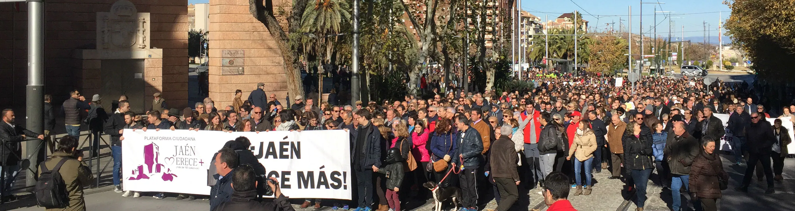 Manifestación del 17 de diciembre convocada por Jaén merece más