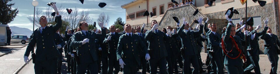 Graduación de alumnos de la Academia de la Guardia Civil de Baeza.