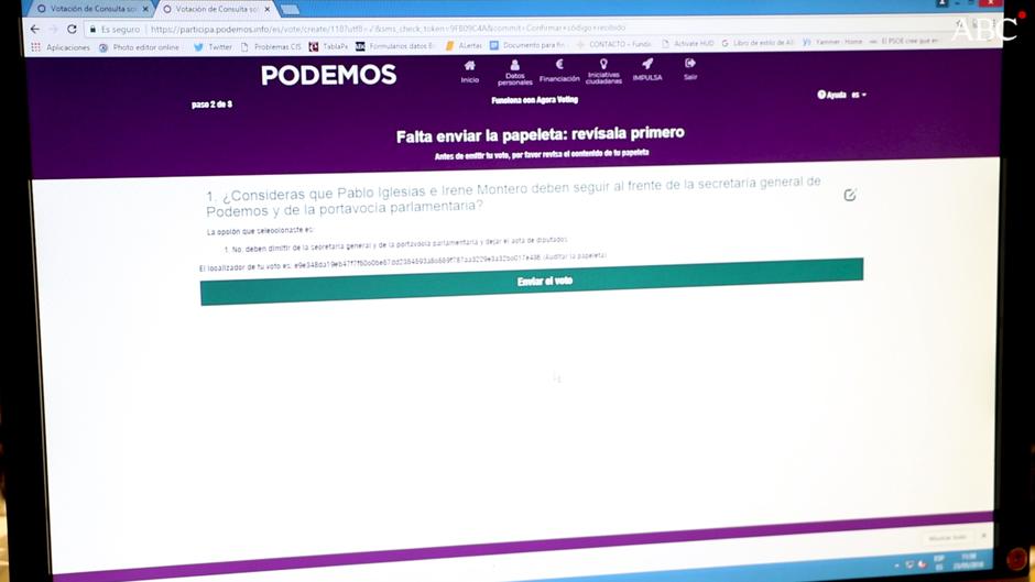 La votación para decidir el futuro de Pablo Iglesias e Irene Montero