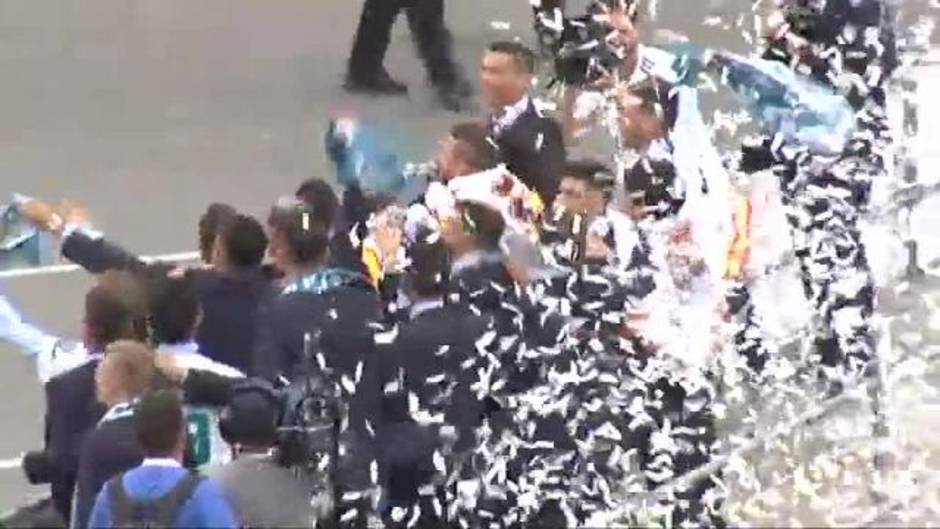 El Real Madrid celebra en Cibeles la Liga de Campeones