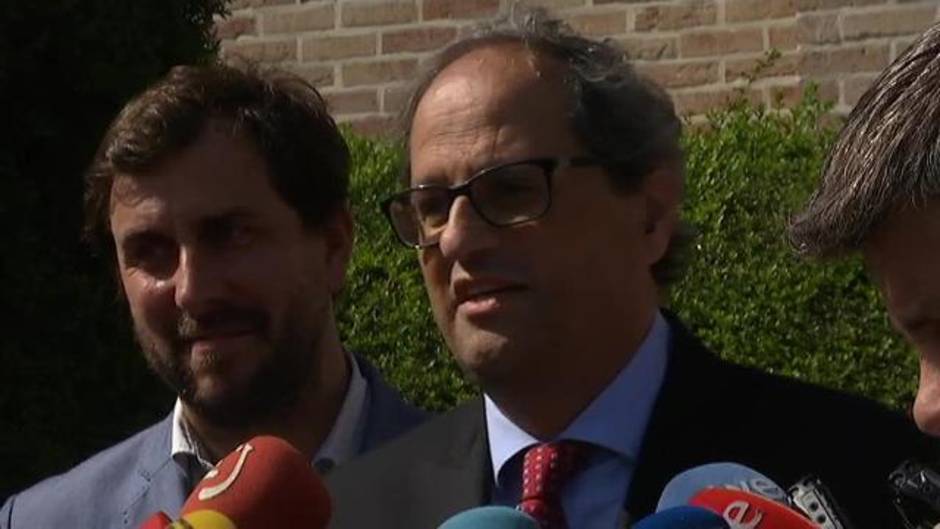 Torra asegura que su objetivo es restaurar el "gobierno legítimo" de Puigdemont