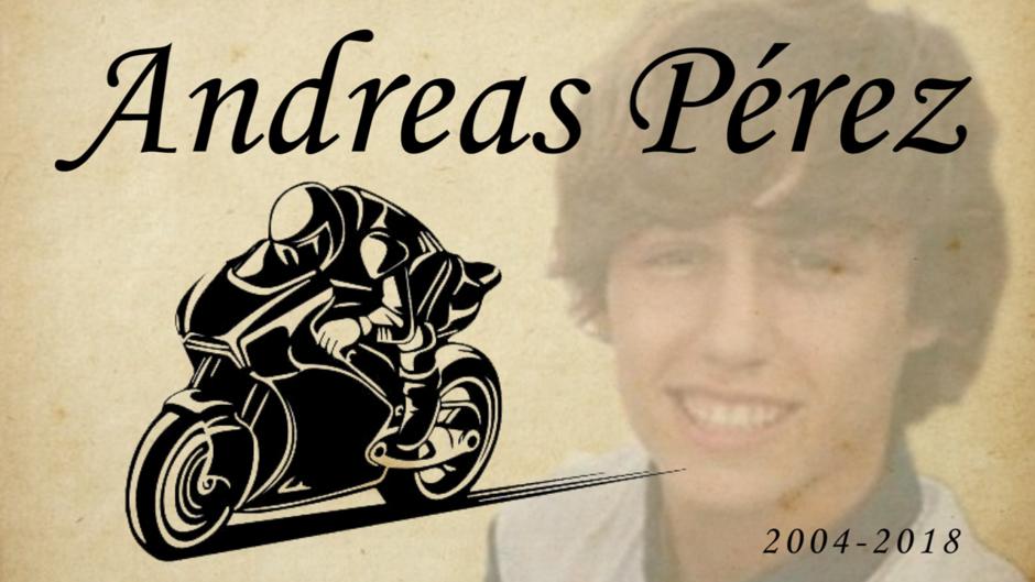 Andreas Pérez, de 14 años, muere tras el accidente en Montmeló