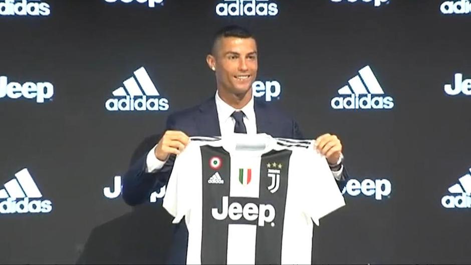 Primera rueda de prensa de Cristiano con la Juventus