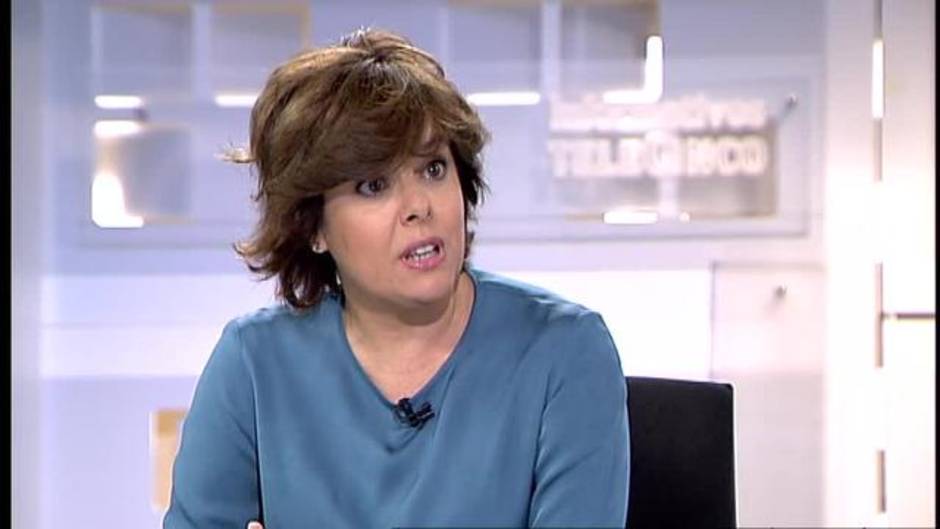 Sáenz de Santamaría sobre Corinna: "Uno de los objetivos del populismo de Podemos y los independentistas es el debilitamiento institucional de España"