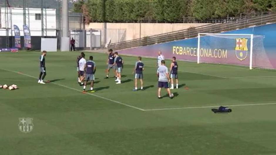 Samper y Rafinha se entrenan en solitario