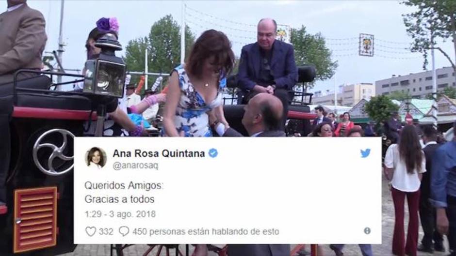 Ana Rosa rompe su silencio tras la detención de su marido