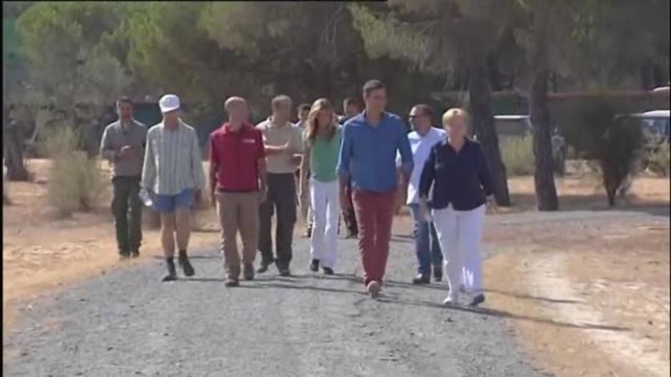 Merkel y Sánchez visitan el centro referente en conservación del lince