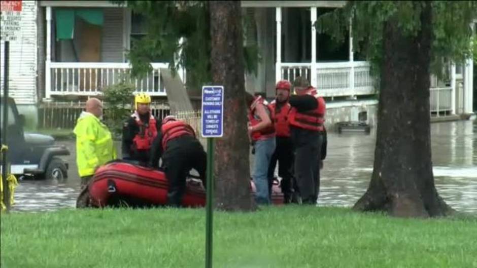 Las inundaciones provocan el caos en Pennsylvania (EEUU)