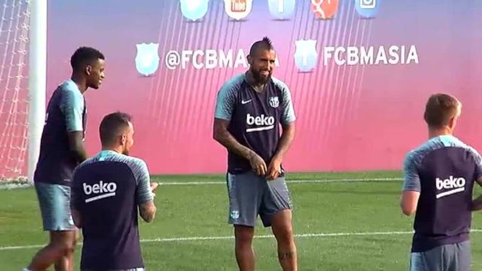 El Barça se prepara para el encuentro contra el Valladolid