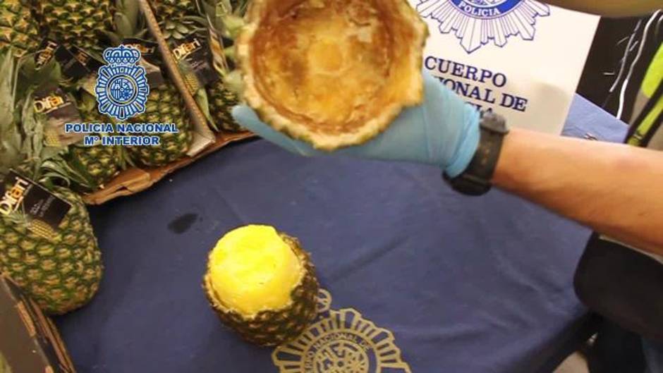 Intervenidos 67 kilos de cocaína en el interior de piñas huecas en MercaMadrid