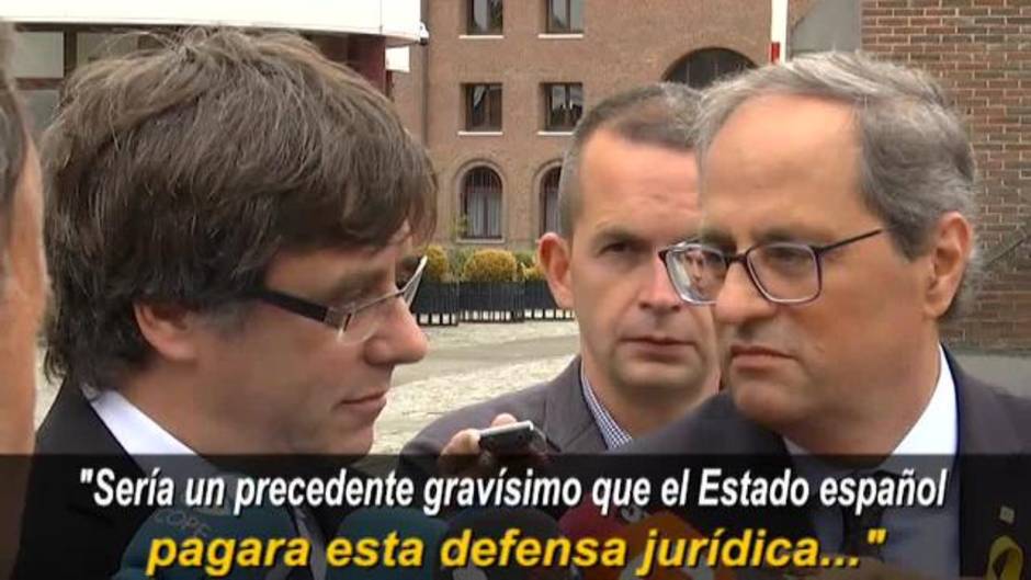 Puigdemont considera "un precedente gravísimo" que el Gobierno pague la defensa de Llarena