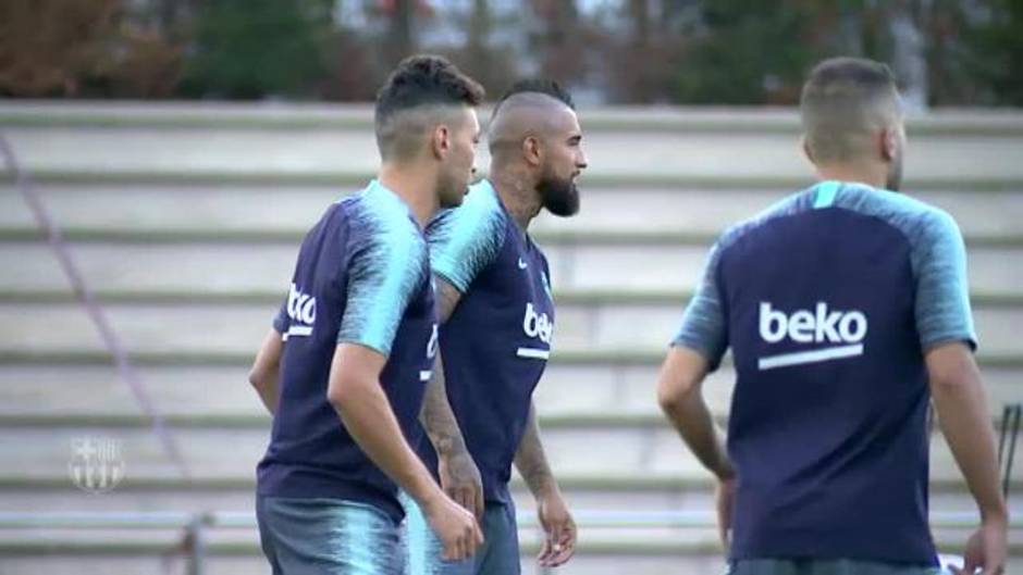 El Barça continúa preparando el partido contra el Huesca
